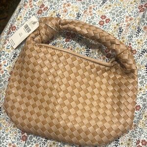 Woven Tan Handbag